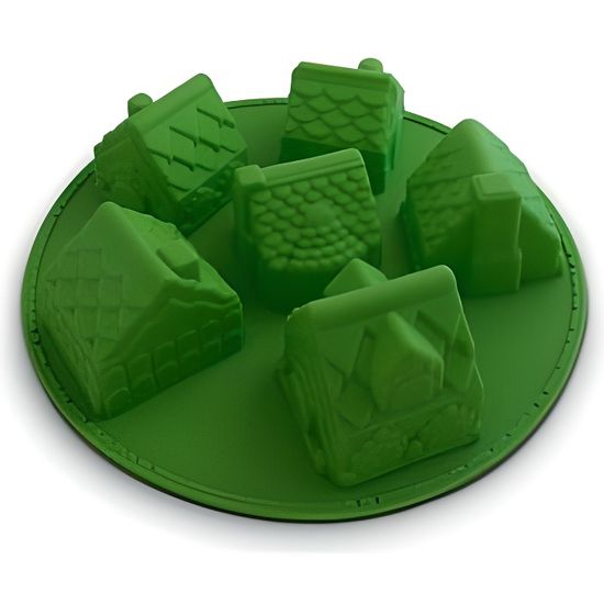 Moule A Gateau Special Sous Forme De Village En Silicone Deco Maison Ustensile Cuisine Cdiscount Maison