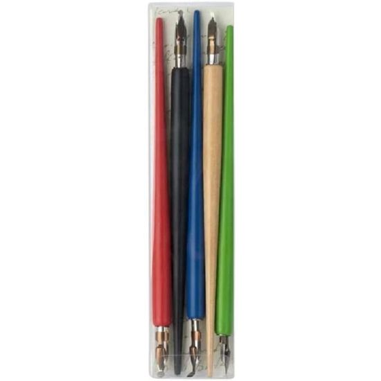 Lot De 4 Lames Creative Memories Pour Système De Coupe Personnalisé - Rouge, Bleu, Vert, Ovale