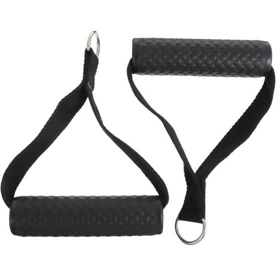 Poignées Pour Bandes De Résistance ZBIianxer - Câble Métal, Prise Antidérapante, Pour Triceps Et Exercices De Traction