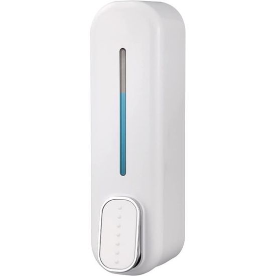 Distributeur Mural De Savon Liquide 350 Ml – ABS Blanc Anti-gouttes, Verrouillable