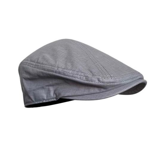 Béret D'été Homme Lin/viscose Ivoire Taille 59 - Fait Main, Doublé, Réglable