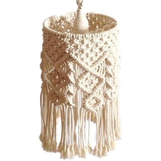 Abat-jour bohème en macramé | Décoration Macramé
