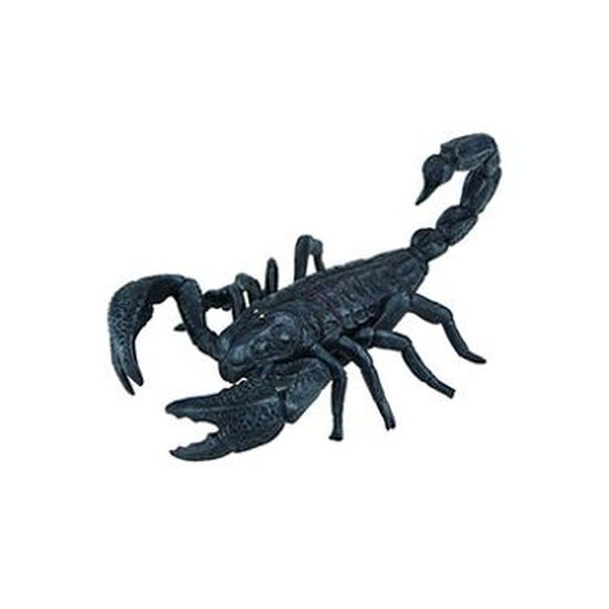 Figurine Scorpion BULLYLAND - Animal World 10 cm - Thermoplastique peint à la main - Gris