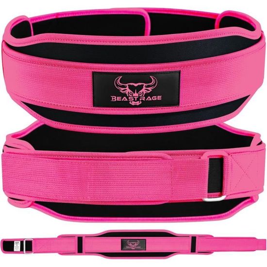 Ceinture Haltérophilie Cuir 10,2cm WFX - Soutien Lombaire Rembourré, 10 Trous Réglables
