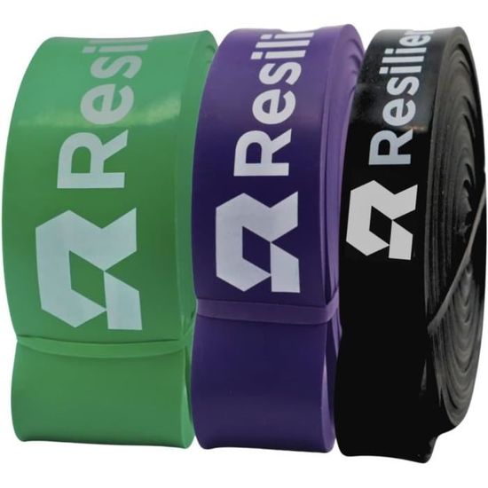 Bandes De Résistance Pull Up & Dip – Lot De 3 élastiques Pour Traction Et Crossfit (rouge+noir+bleu)