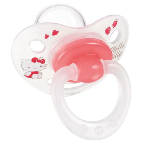 HELLO KITTY 2 Sucettes Physiologiques en Silicone 18 Mois+