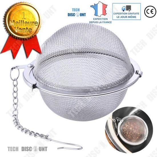 ZA03431TD Infuseur à thé original tasse inox permanent filtre à boule élégante passoire avec