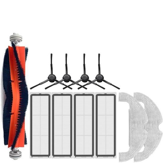 Lot De Pièces De Rechange Pour Robot Aspirateur Ultenic T20 Pro, Honor S3, R3 - Brosses, Filtres, Sacs Poussière 3,3 L, Chiffons - Entretien Et Maintenance