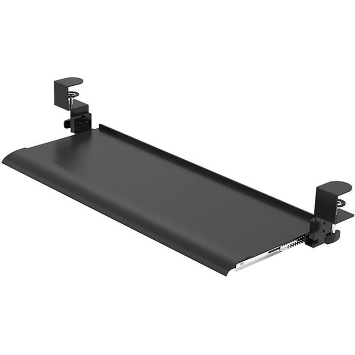 Plateau à Clavier Réglable Sous Le Bureau, Tiroir Coulissant Ultralarge De 26 Nbsp Po Avec Repose Poignet En Gel Reglage Ergonomique De La Hauteur Et De L Inclinaison