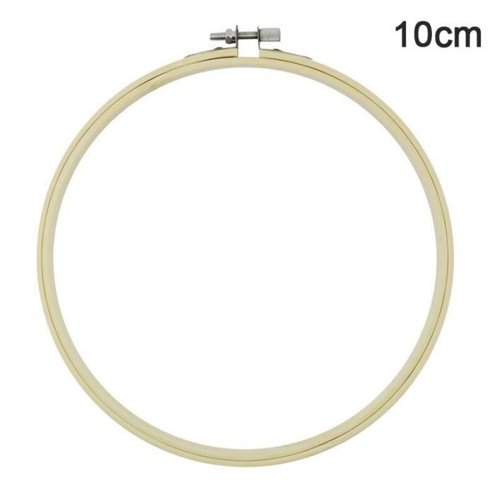 Set De 5 Cercles à Broder En Bambou - 13 à 26 Cm Pour Point De Croix Et Broderie