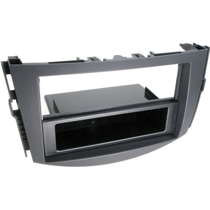 Adaptateur de façade 2-DIN avec vide poche Toyota RAV 4 2006 > noir