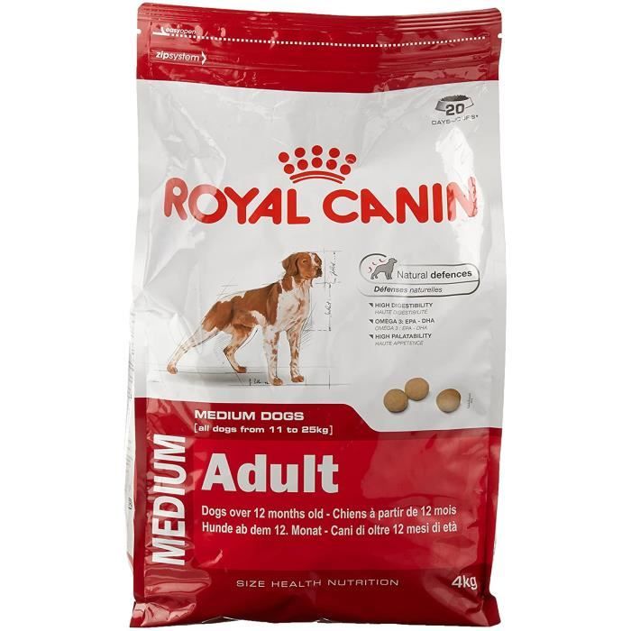 Royal Canin Medium Adult Nourriture pour Chien 4 kg 691443