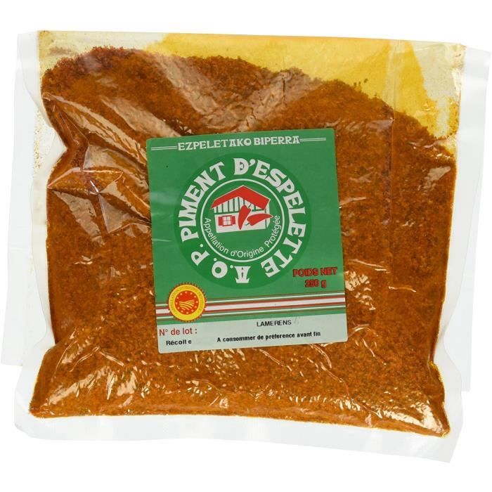 Piment d'Espelette AOP 250g