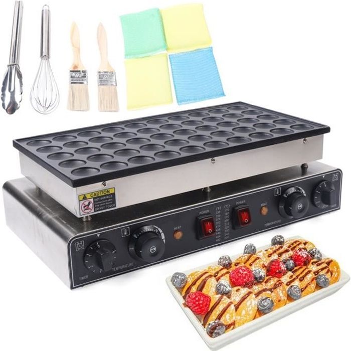 Machine à repasser électrique antiadhésive 50pcs Mini Dutch Pancake Baker Maker