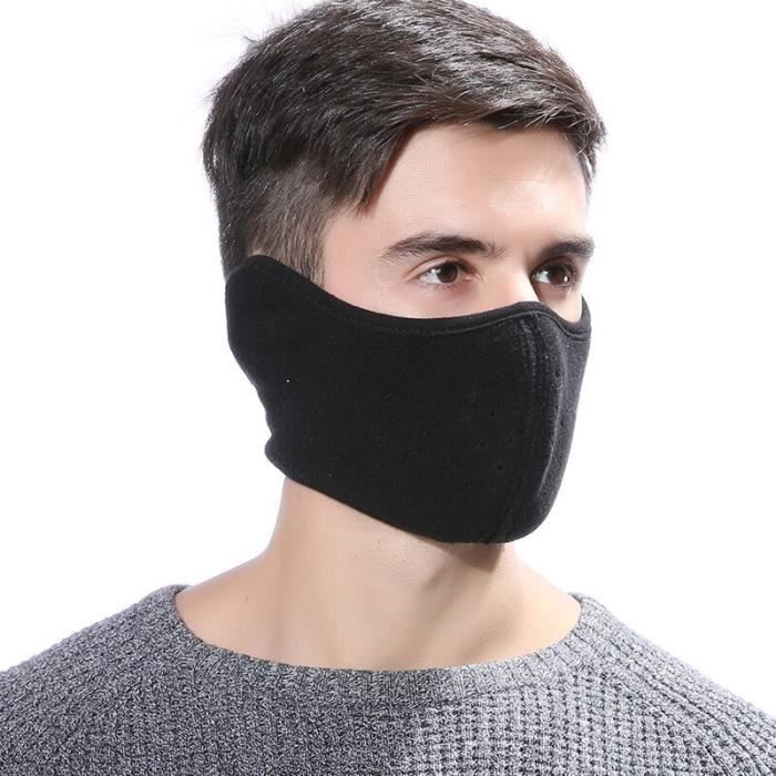 Protection sportive Masque d'hiver pour hommes femmes polaire masque demi-visage coupe-vent pour l'extérieur XDD200319680_cbas