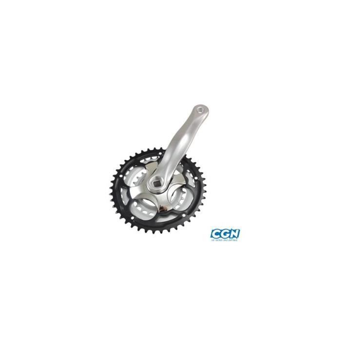 Pedalier vtt triple 42-34-24d l170 alu atoo (axe carre 122)