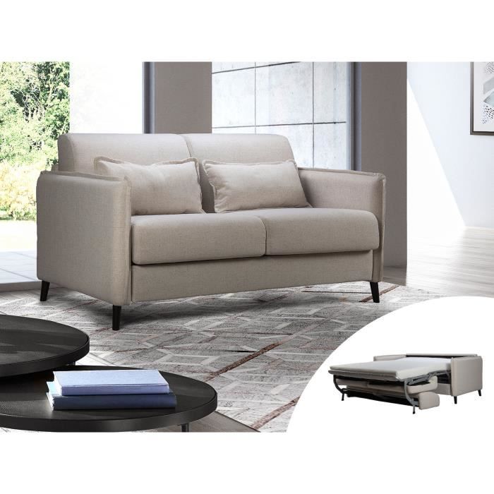 Pyla - Canapé 3 places convertible - ouverture express - couchage quotidien Couleur - Beige