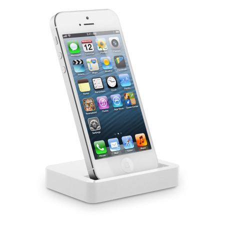 STATION D'ACCUEIL BLANC DOCK POUR IPHONE 5