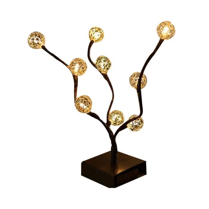 1 pcs lampe LED de table design arbre décoratif à piles pour la décoration de bureau à domicile TABLEAU - TOILE