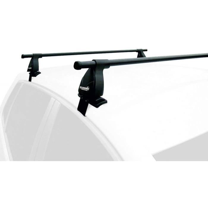 Summit Sup-011 Premium Multi Fit Barres de Toit, Acier Noir, Lot de 2