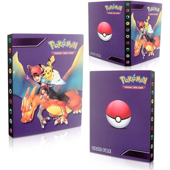 Porte Carte , Carte Album, Classeur pour , Livre de Cartes Livre de Cartes de Collection Pokémon, 30 Pages Cap