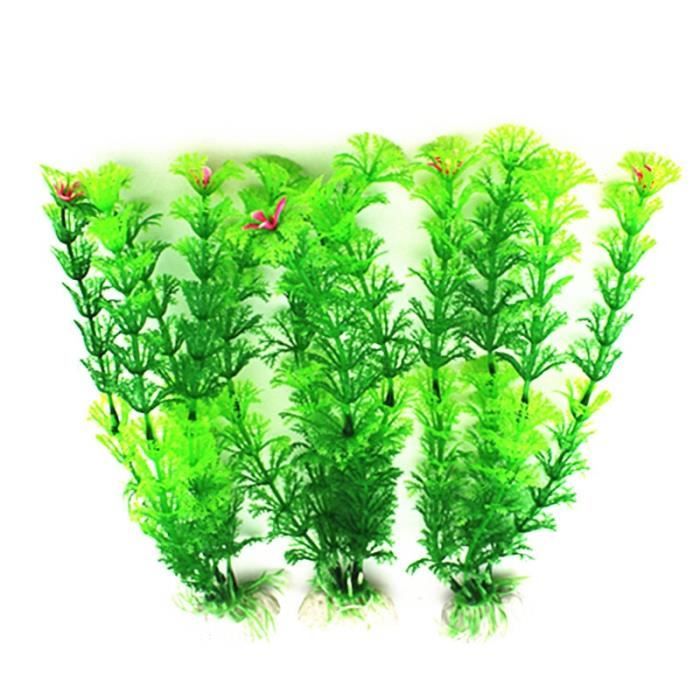 Décoration - aquarium,Réservoir de poisson en plastique, plantes d'eau artificielles sous marines, - Type green-Height 30cm