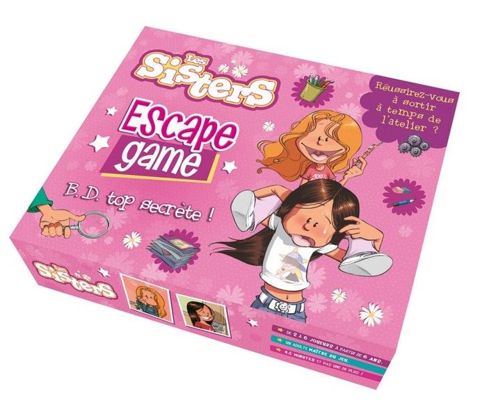 Les Sisters  Escape box  B.D. top secrète !  Escape game enfant de 2 à 6 joueurs  Dès 6 ans