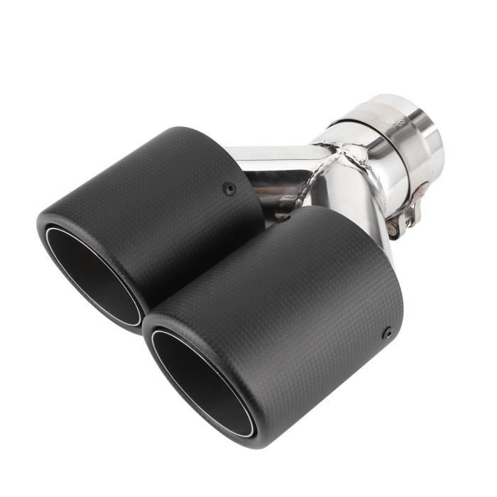 VBESTLIFE Embout d'échappement de voiture Embout d'Échappement Embout de Silencieux Double Universel en Y Accessoire Modification