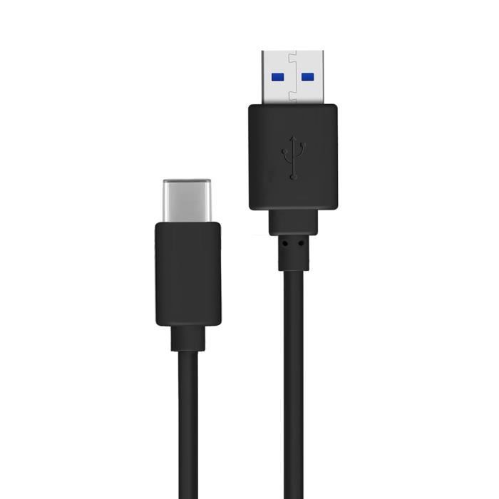 Câble USB type C vers USB Noir 1m - Charge / Synchronisation