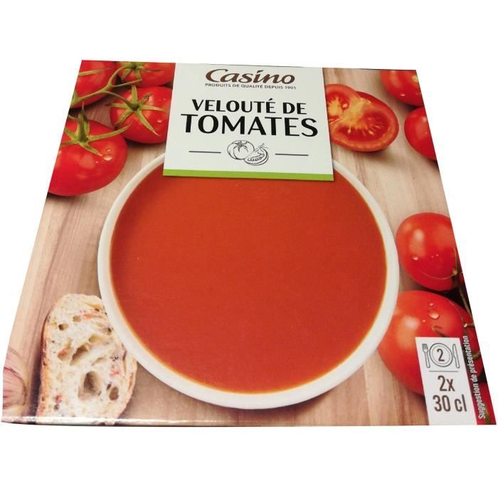 CASINO Velouté de tomates - 2 x 30 cl
