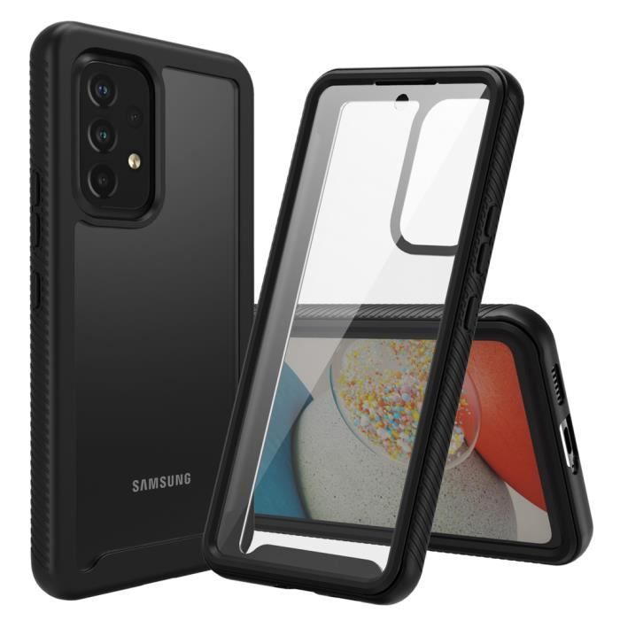 CBUS = Coque Intégrale Antichoc avec Protecteur d'Écran Intégré pour Samsung Galaxy A53 5G (Noir)