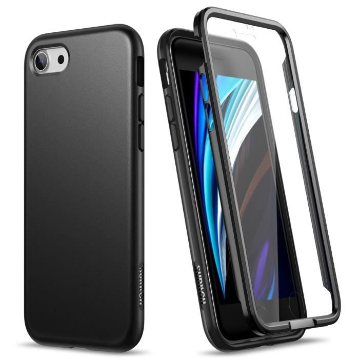 SURITCH Coque iPhone SE-iPhone 7-iPhone 8 Silicone 360 Degrés Souple Integrale Antichoc Qui Protege