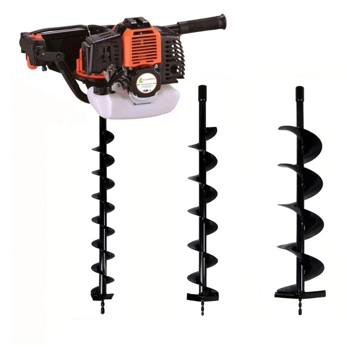 Tarière thermique 52 cm3 - 3 CV + lot de
