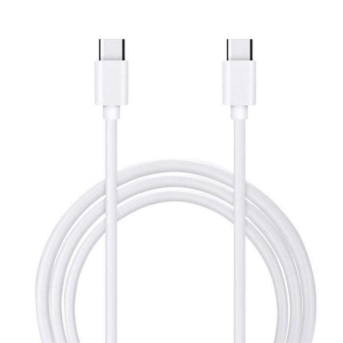 Câble Micro USB Type C vers Micro USB Type C - 1 mètre HDEO Blanc - 5902280699897