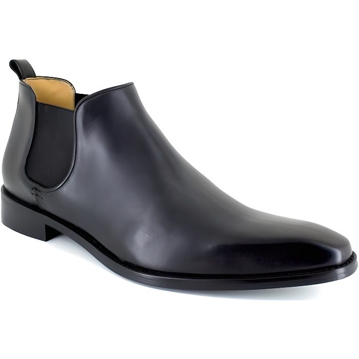 Bottine J.Bradford Cuir Noir JB-DANET - Couleur - Noir