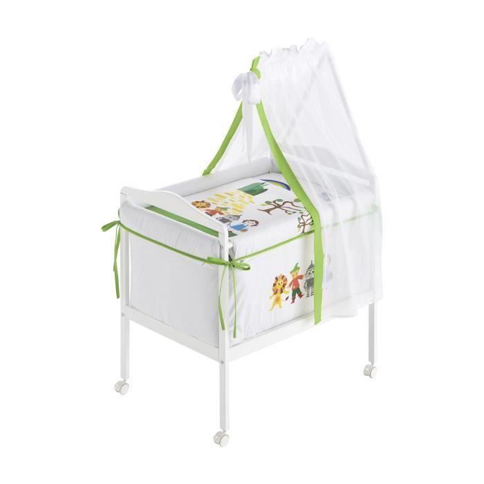 NAF NAF- Berceau bébé en bois  MAGIC LAND  de 0 á 12 mois jusqu'a 9 kg
