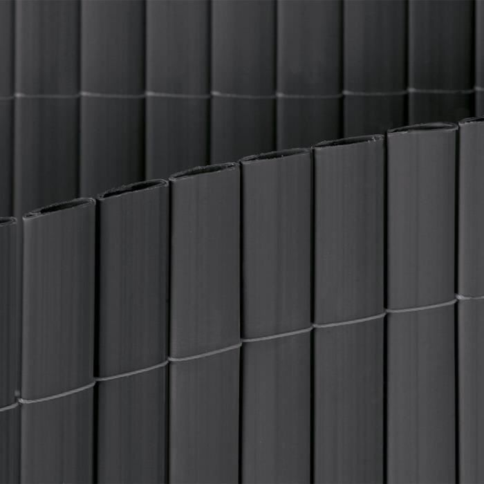 Canisse DOUBLE FACE Gris PVC 1x3m