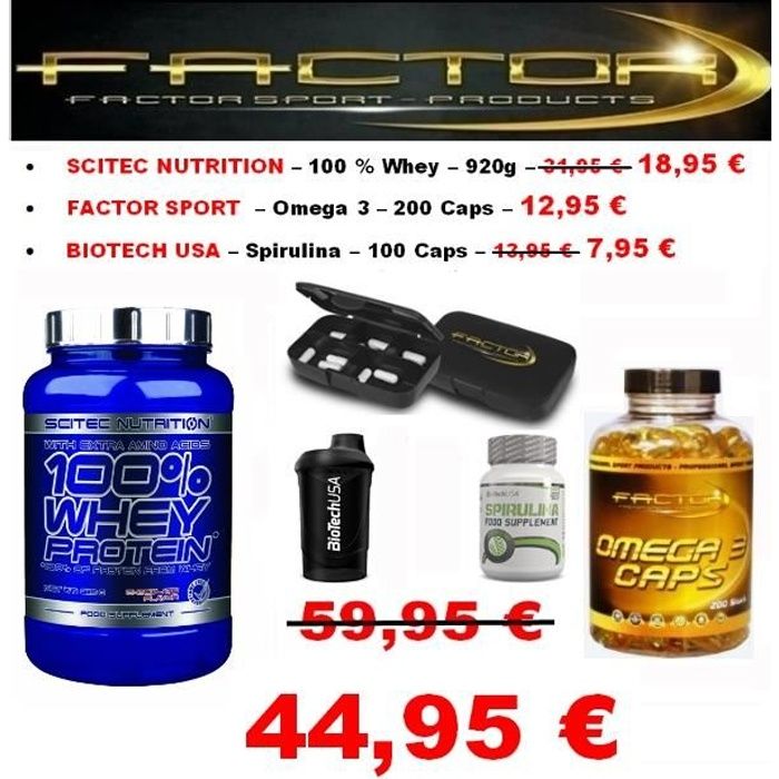 Scitec Whey Protein Biotech Pack Omega 3