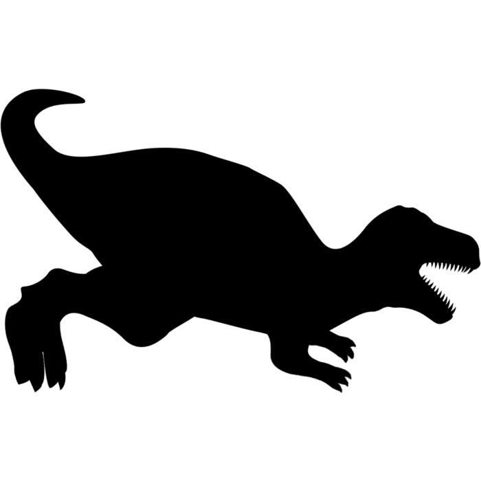 Ardoise noire pour restaurants - Silhouette murale DINOSAURE