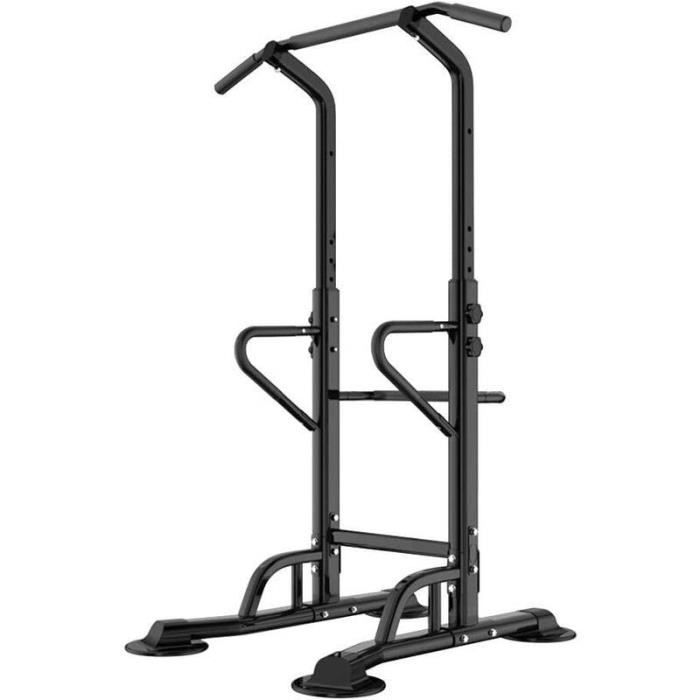 SogesHome-Barre de traction Tour de traction multifonctionnelle de musculation, idéale pour la salle de sport à domicile-Noir