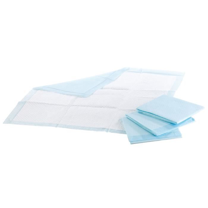 Pack de 60 alèses de propreté 60 x 60 cm pour chiots