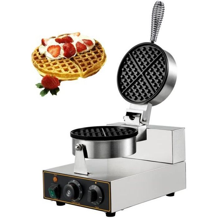 Gaufrier électrique - VEVOR - Machine à Gaufre Ronde - 1200 W