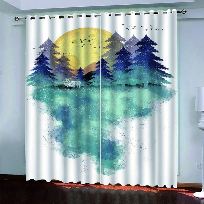 Rideau Occultant Salon Rideaux À Oeillets Chambre 3D Football Sports