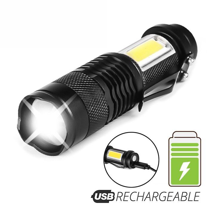 Lampe de poche LED haute puissance 2000LM, batterie
