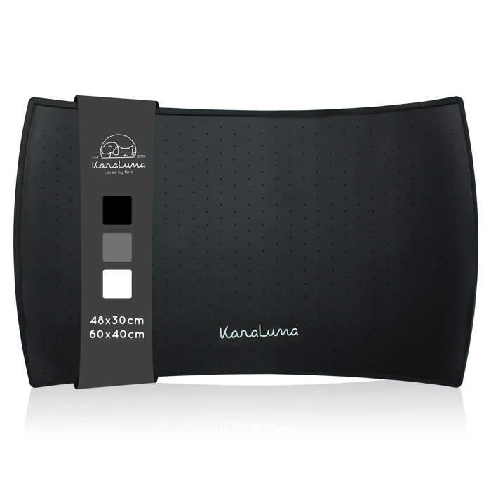 Comparer les prix de Tapis de bol en silicone Premium - KaraLuna - Tapis antidérapant pour bol de nourriture ou bol de chat I Tapis d'alimentation (SB)