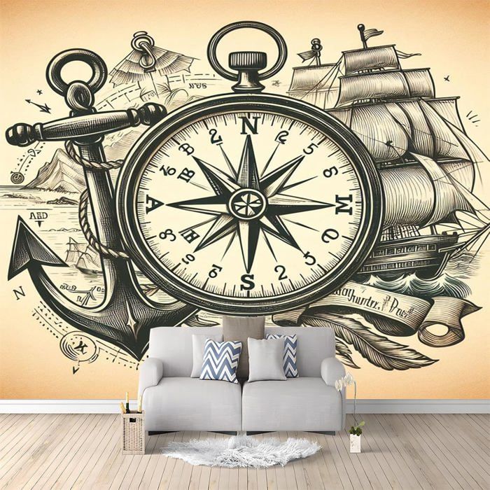 Papier Peint Adhésif 3D – Salon De Coiffure Pour Filles – Sticker Mural Photo, Neuf