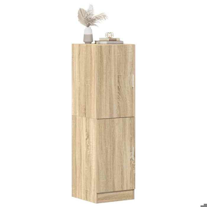 Bonne Armoire de cuisineMeuble bas cuisine Armoire de rangement chêne sonoma 38x415x1315cm bois ingénierie - YXM FR489807