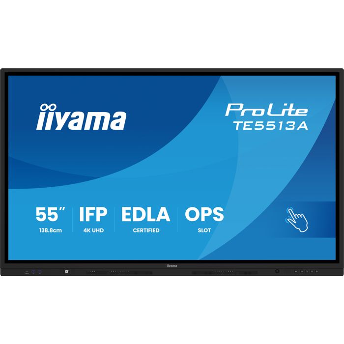 iiyama ProLite TE5513A B1AG Classe de diagonale 55 54.6 visualisable écran LCD rétro éclairé par LED signalétique numérique interactive avec écran tactile touch / capacité PC en... - vue 3