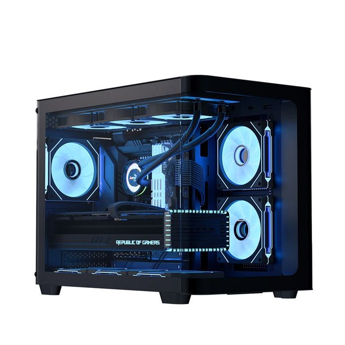 AeroCool Boîtier Mini Tour - P300C - Verre Trempé - Ventilateurs ARGB - Couleur Noir - vue 2