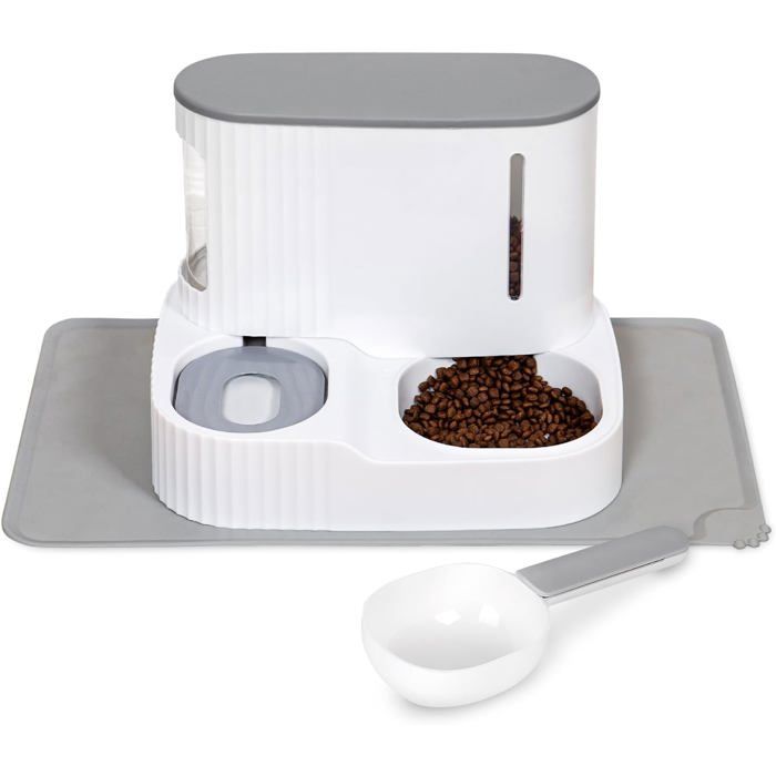 Meilleurs prix pour Distributeur De Croquettes Et Fontaine À Eau Pour Chats Et Chiens Et Tapis Gamelle - Gamelle Et Fontaine Automatique Pour Chats